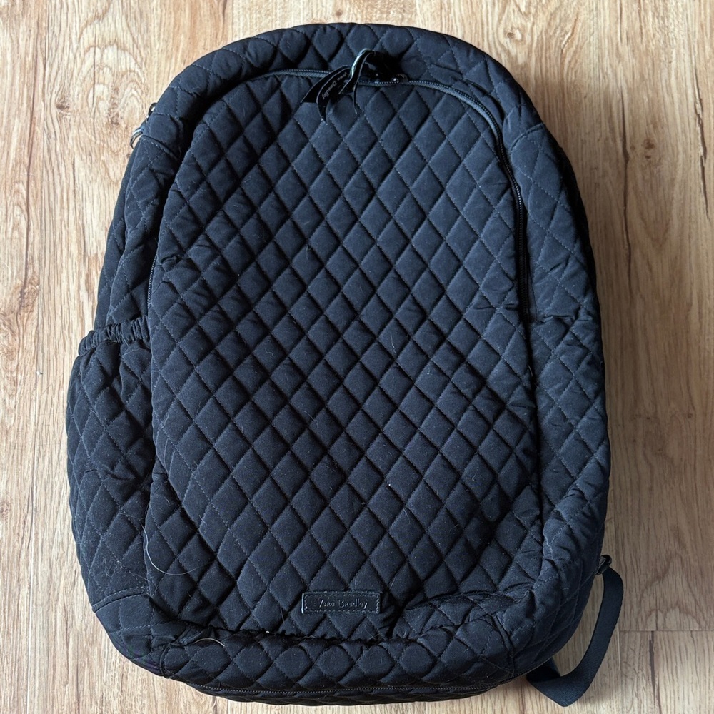 Vera Bradley Quilted Black Backpack